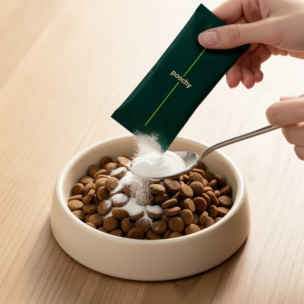 Mix: Pour over dinner and stir, or shake into water. Designed to be tasteless, so fussy eaters should not notice.